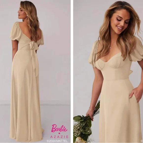 Azazie | Dresses | Azazie Champagne Dress